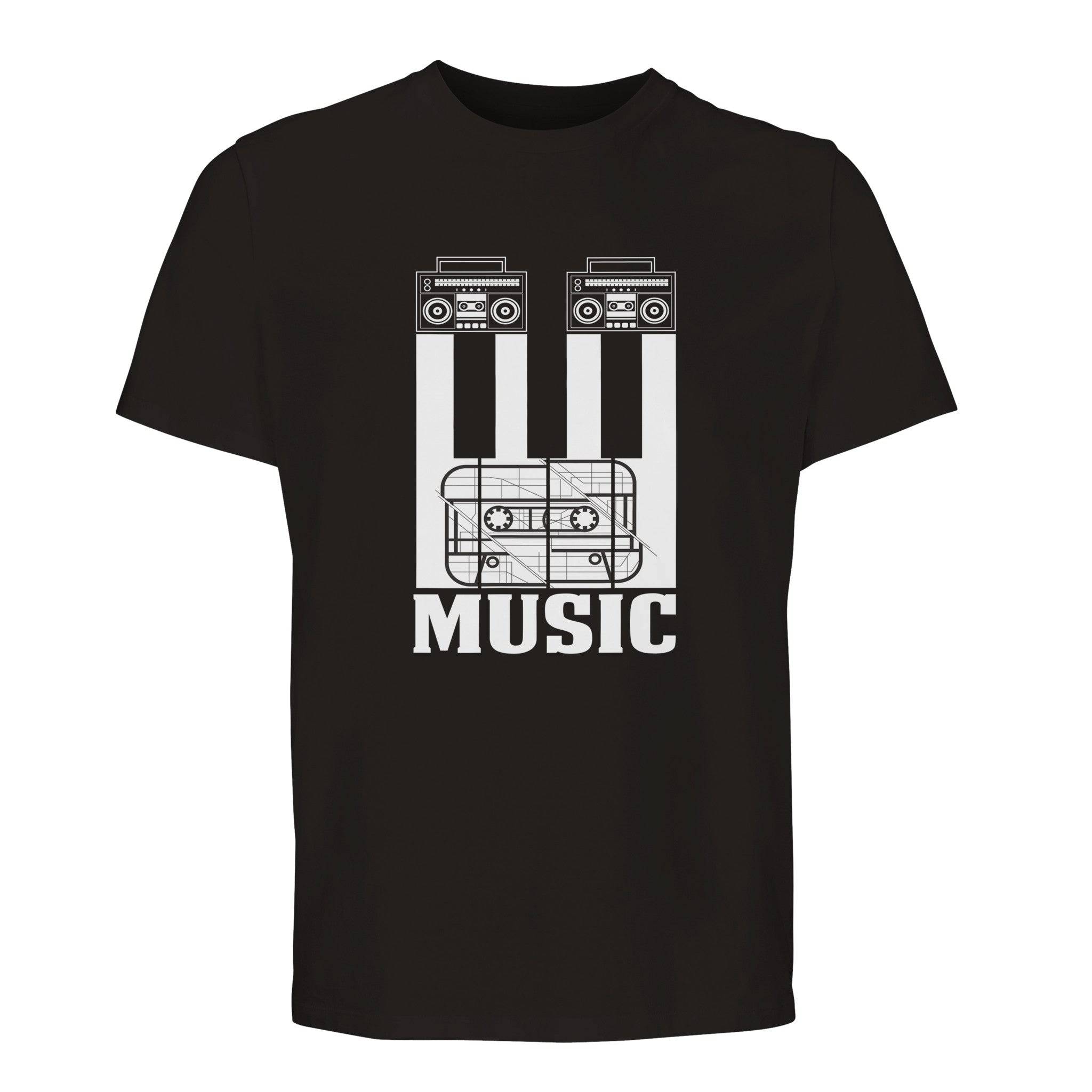 100% Organic Unisex T-shirt/Cassete-Music