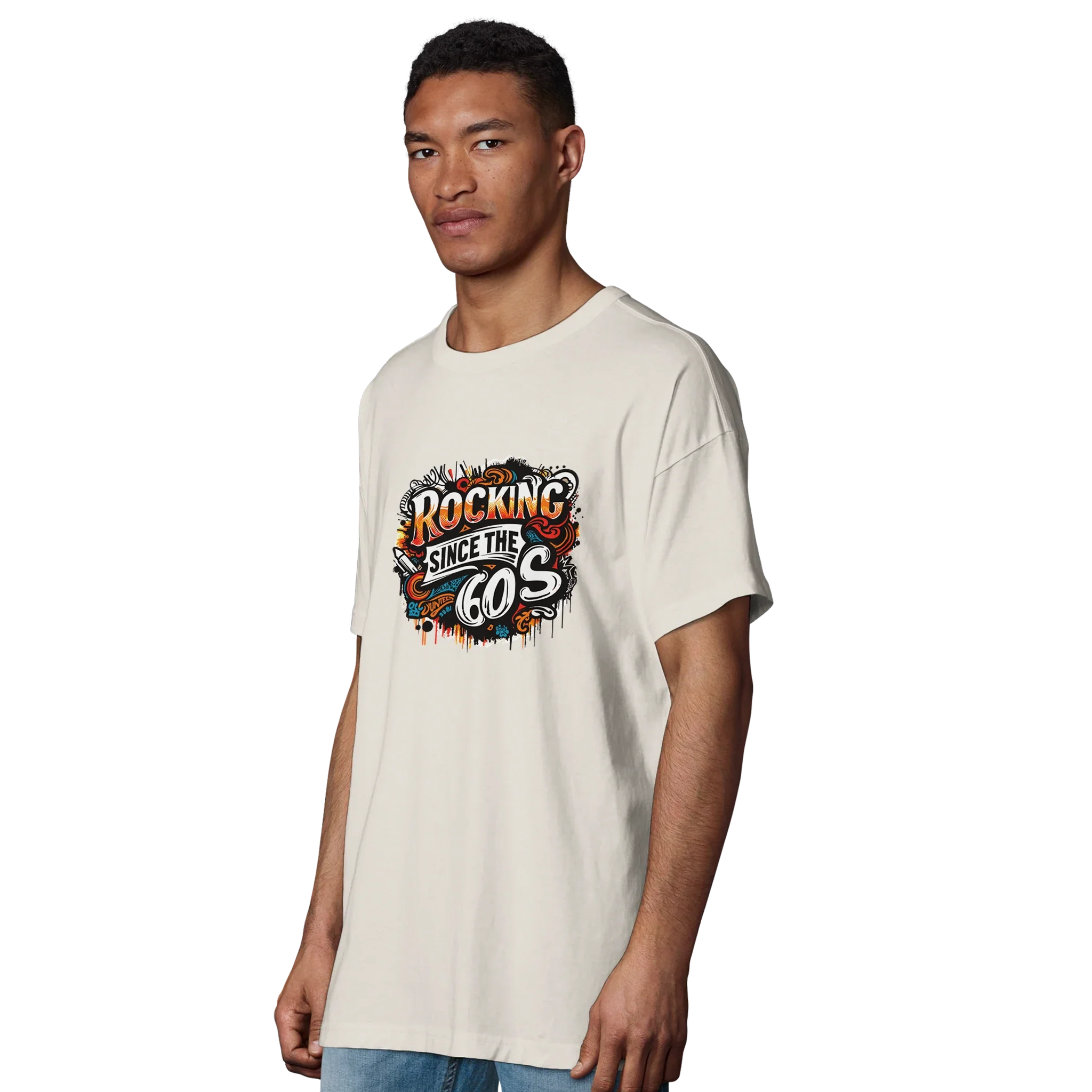 Organic Oversized T-shirt/Rocking-60's