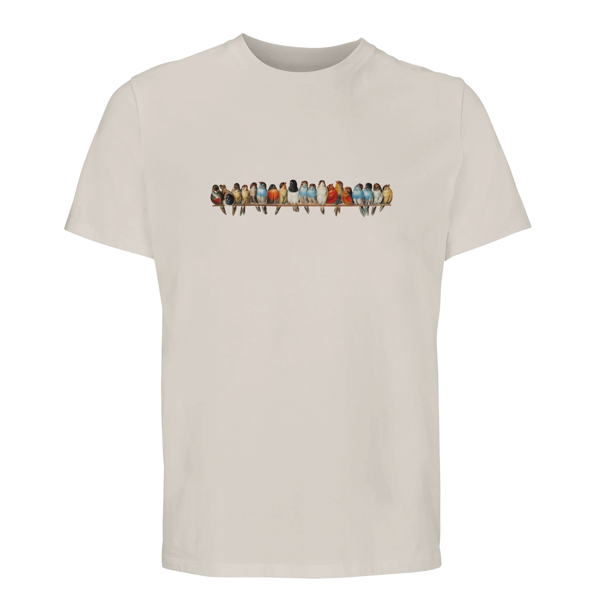 100% Organic Unisex T-shirt/Birds-On-The-Wire/Convension