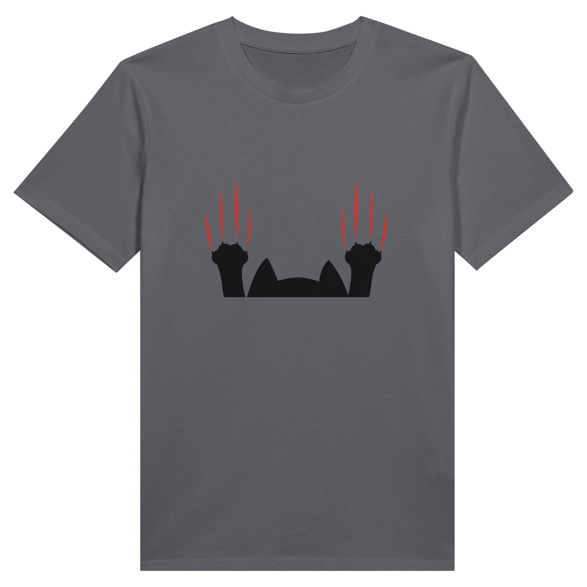 100% Organic Unisex T-shirt/Cat-Scratching-With-2-Paws