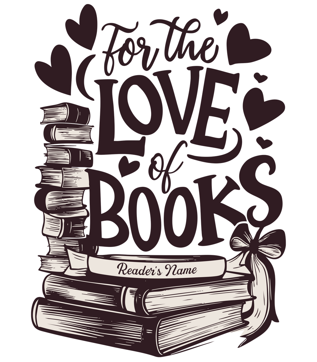 For The Love Of Books Personalized Mug – Custom Book Lover Gift – Reader Coffee Cup – Romantic Literary Mug 11oz 15oz | Mug 119