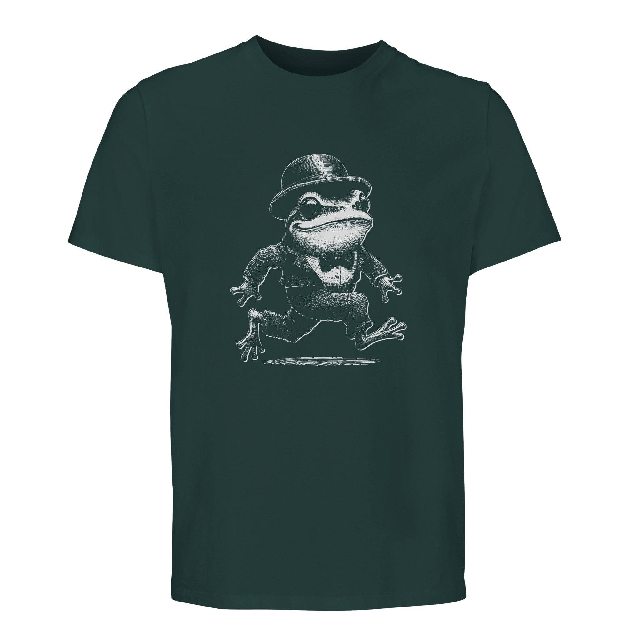 100% Organic Unisex T-shirt/Frog-Running