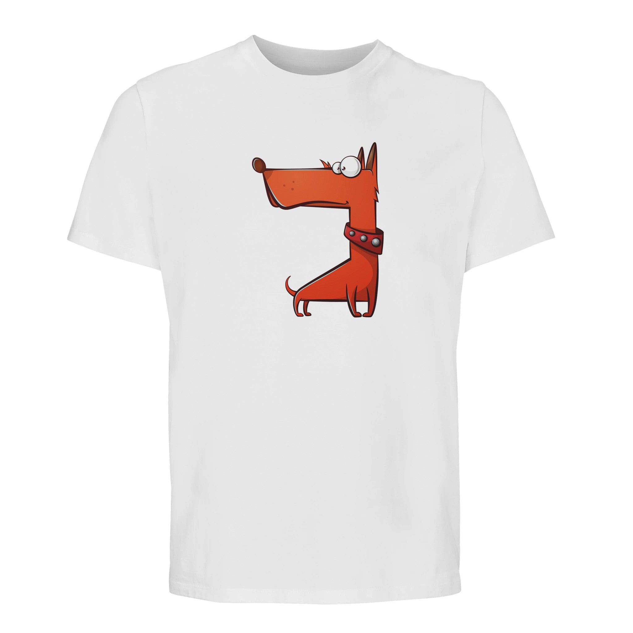 100% Organic Unisex T-shirt/Funny-Orange-Dog2