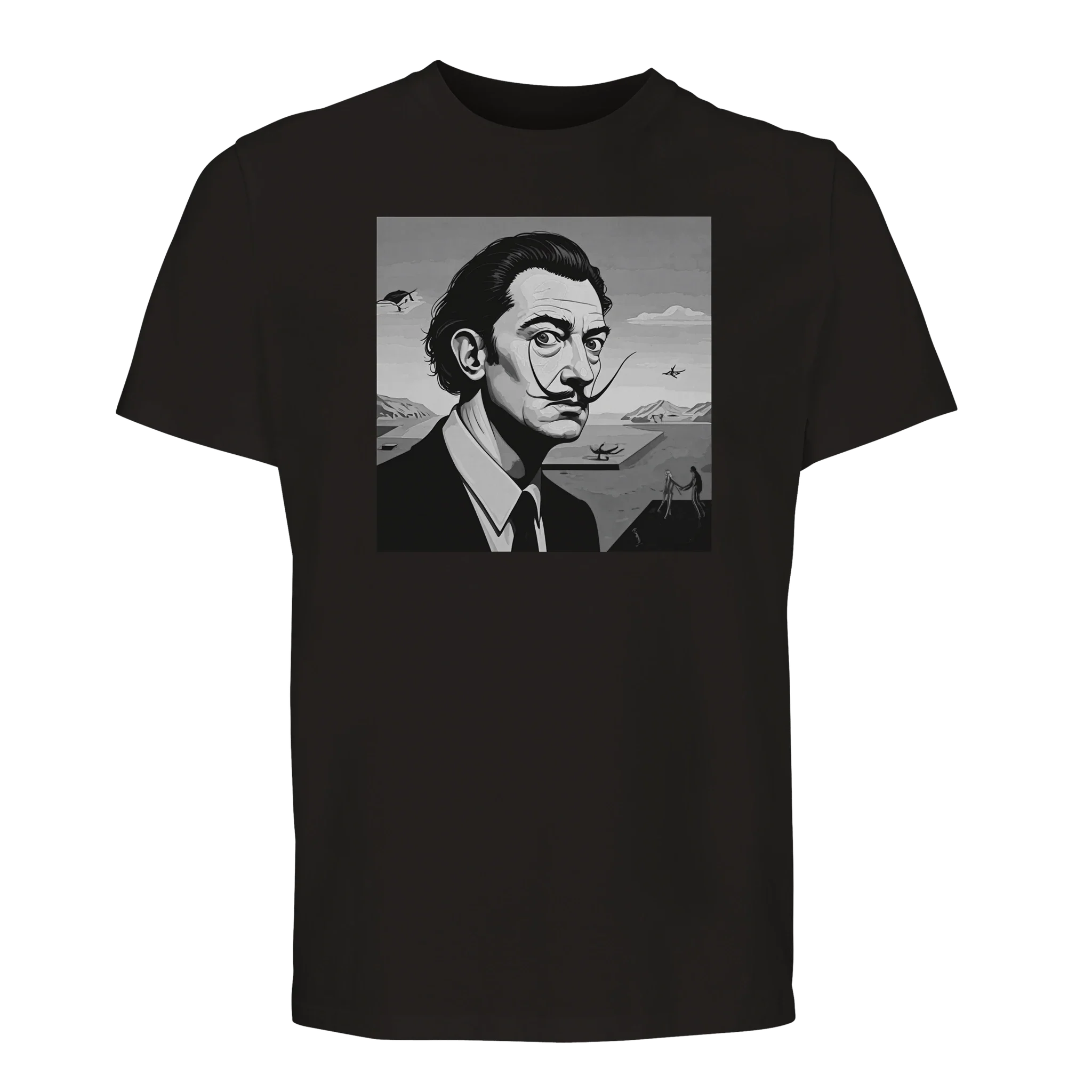 Surrealist Salvador Dali Portrait/Sustainable-Organic-Cotton-Apparel