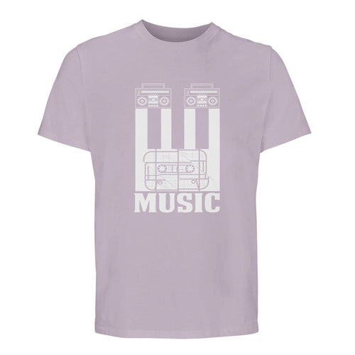 100% Organic Unisex T-shirt/Cassete-Music