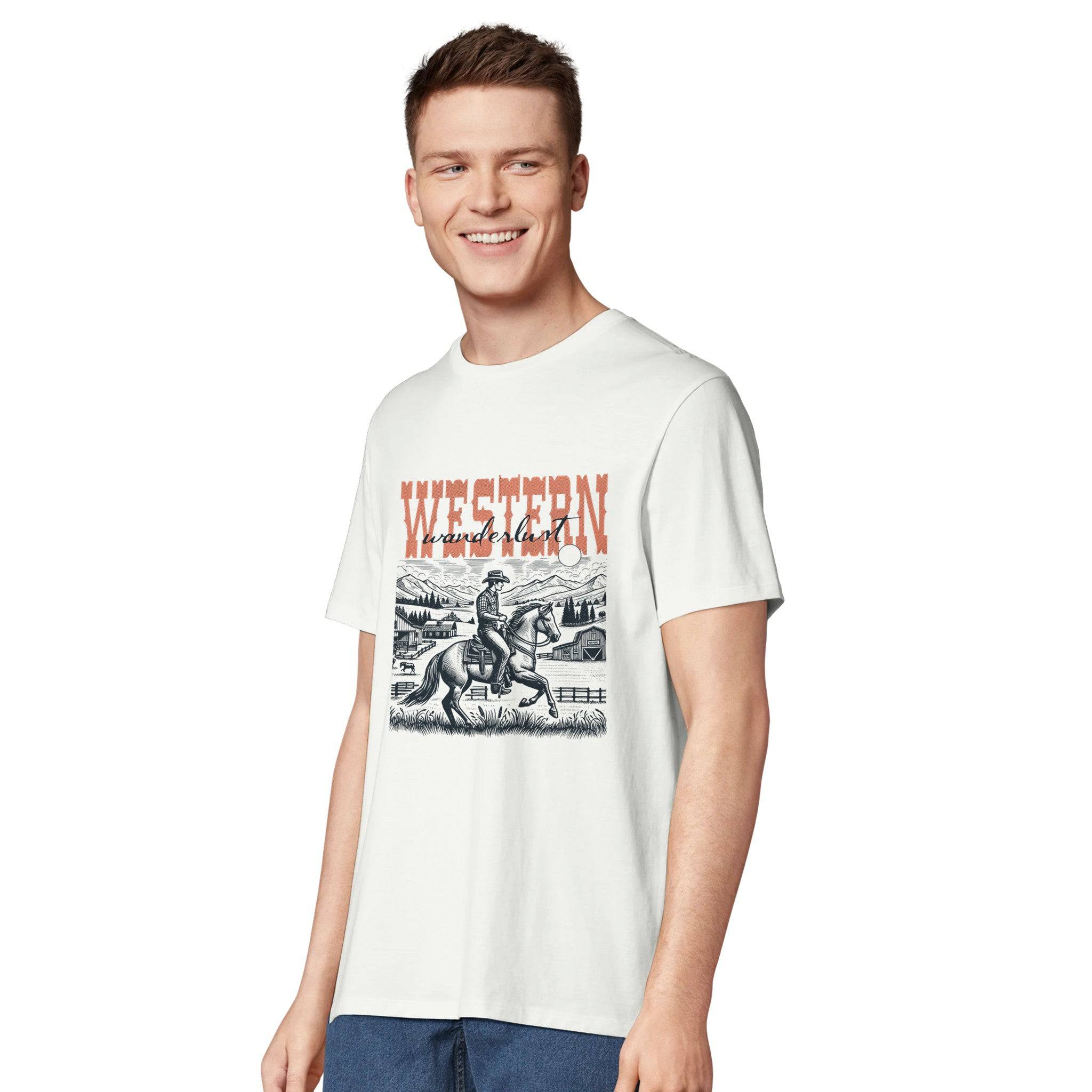 100% Organic Unisex T-shirt/Western-Cowboy