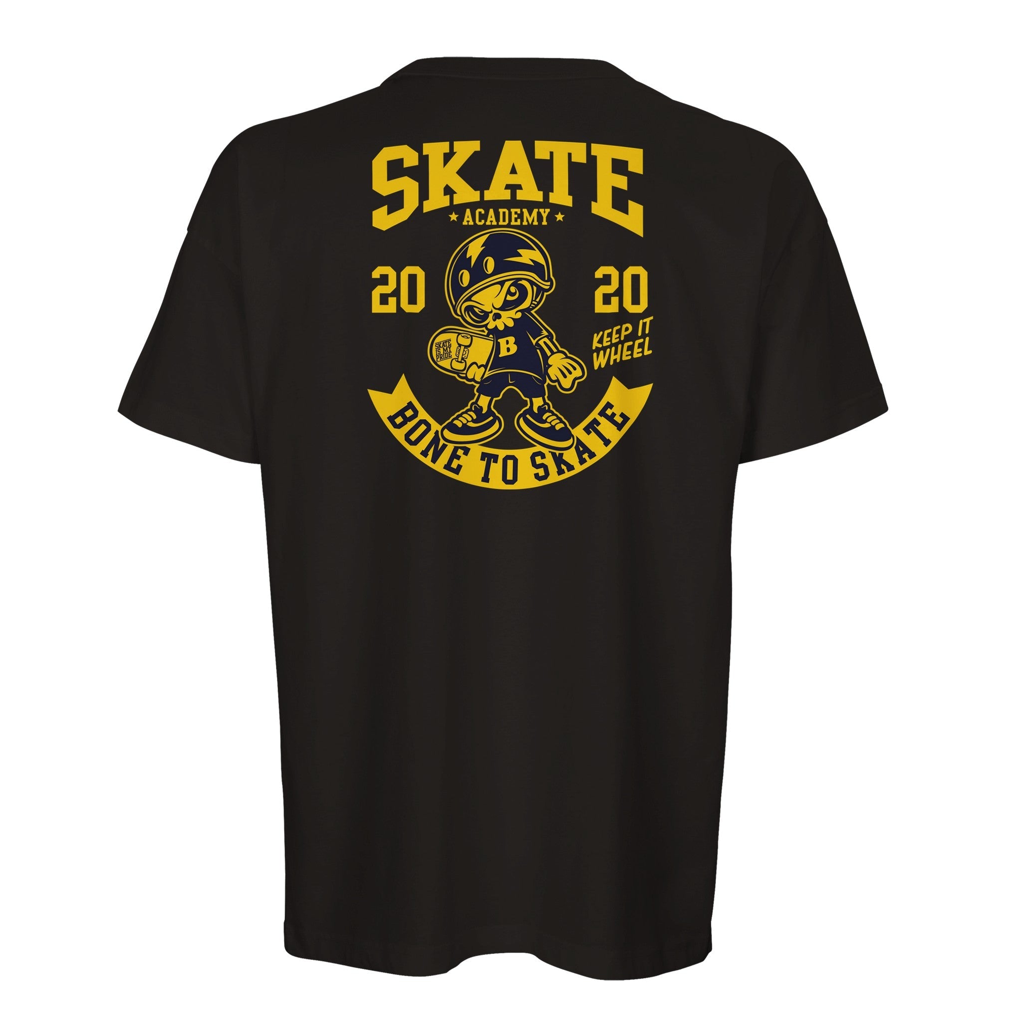 Organic Oversized T-Shirt/Skate Academy : Bone to Skate Edition