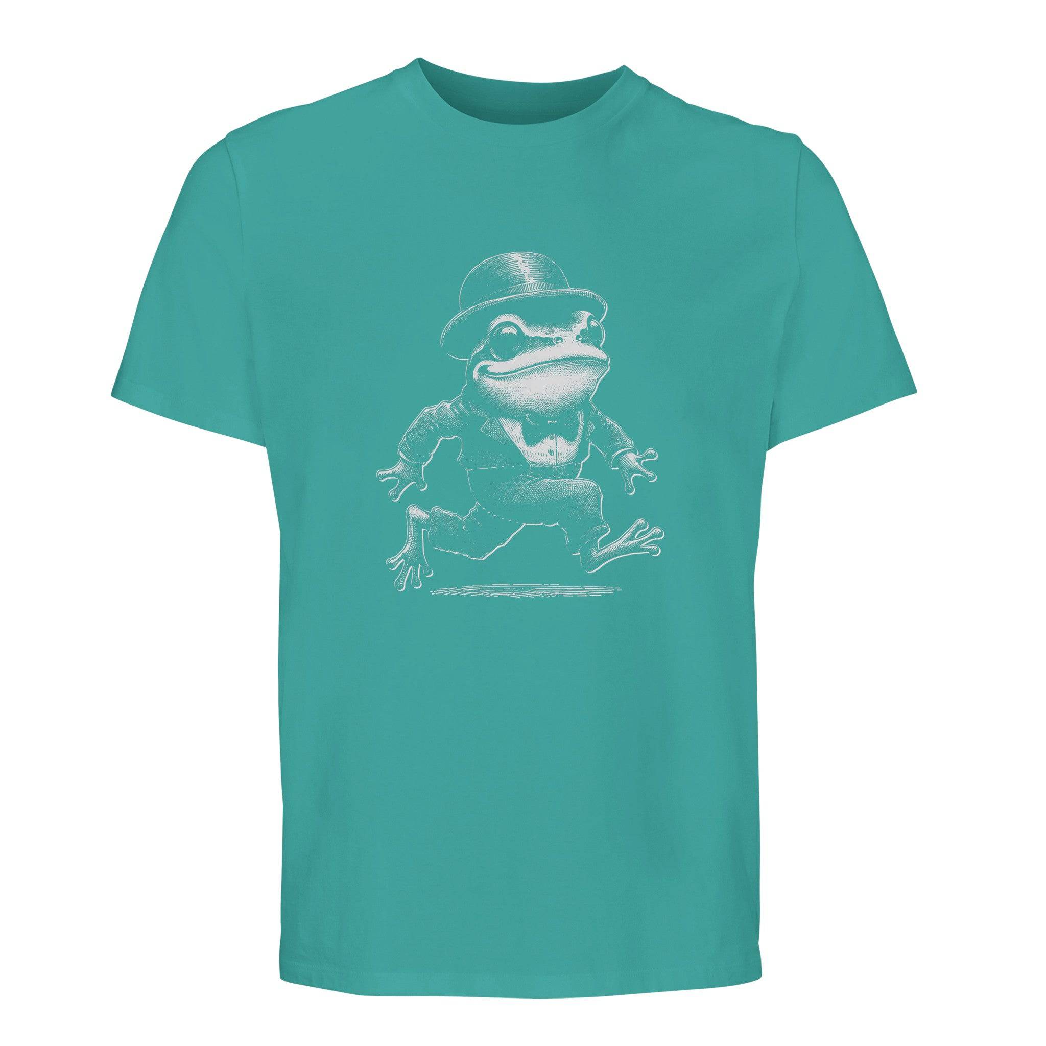100% Organic Unisex T-shirt/Frog-Running