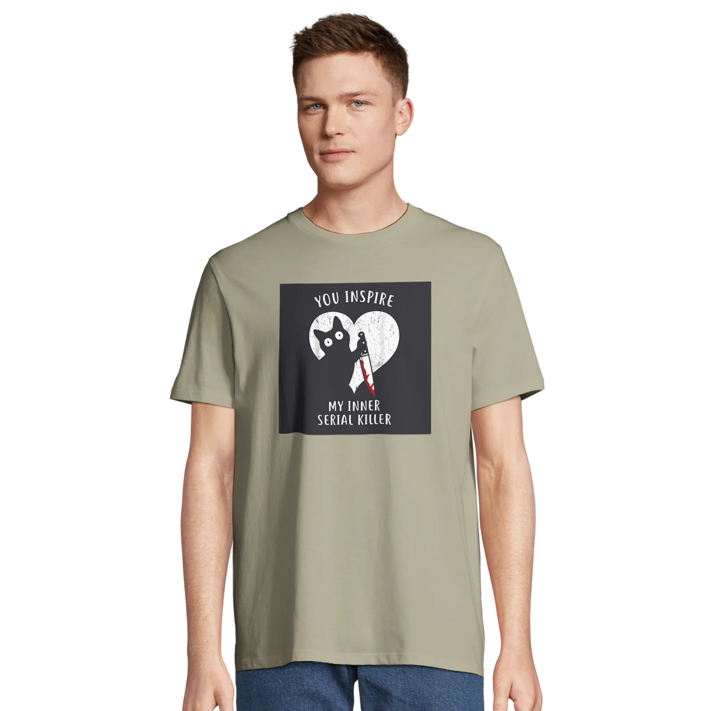 100% Organic Unisex T-shirt/Cat-Serial-Killer