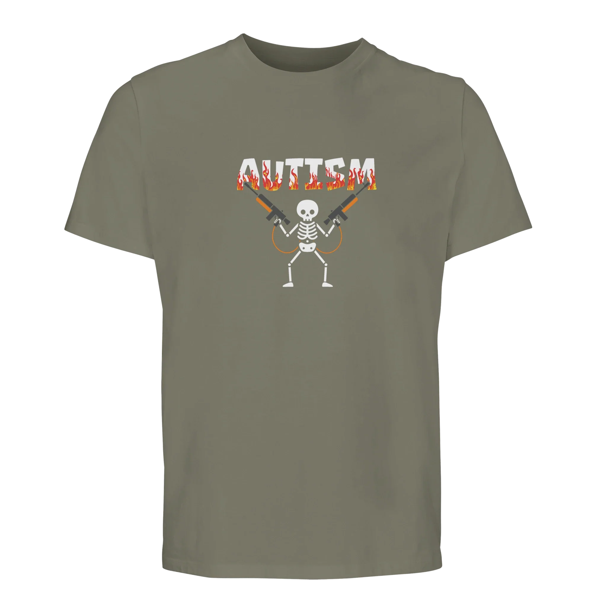 100% Organic unisex T-shirt/Autism-Skeleton