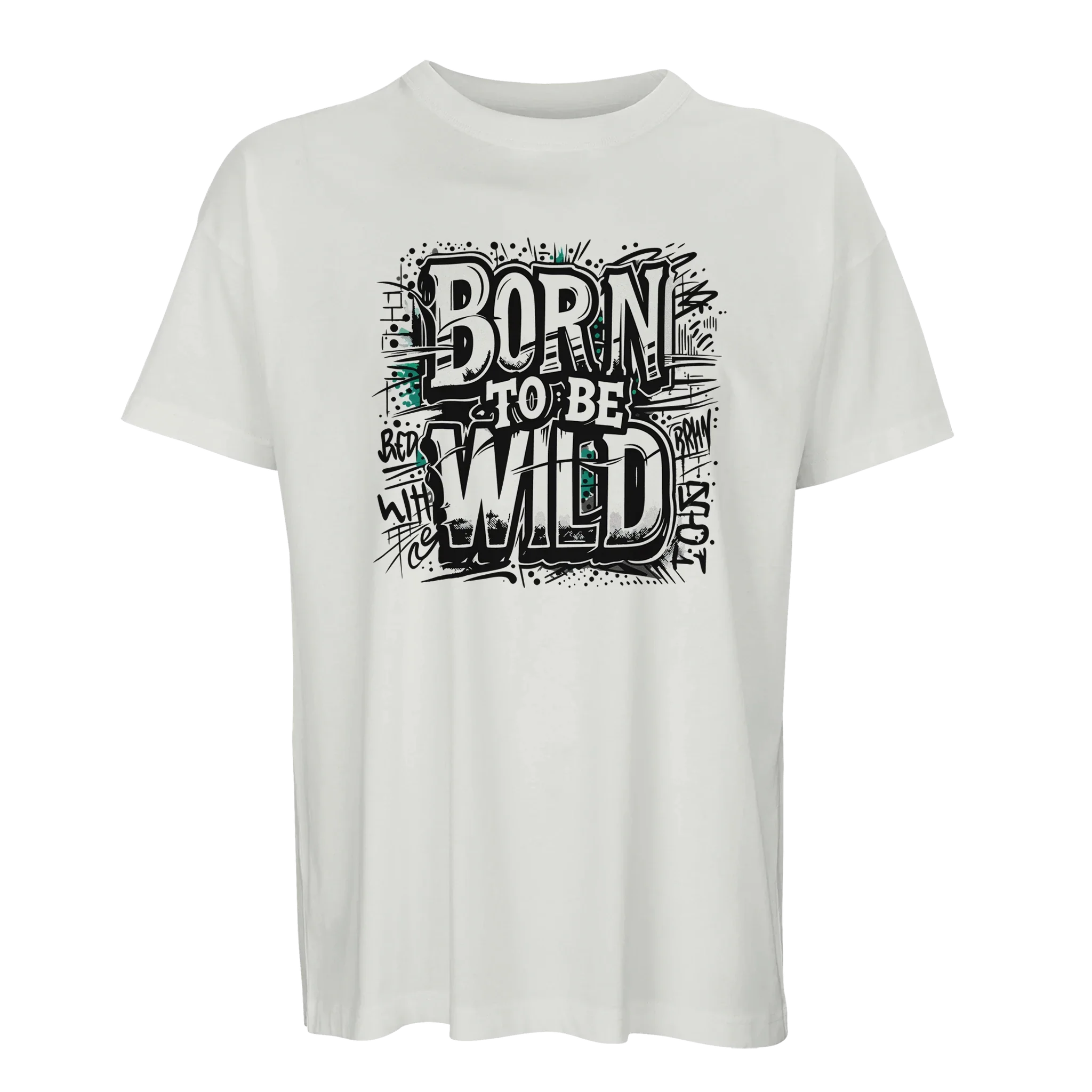 Organic Oversized T-shirt/Born-To-Be-Wild