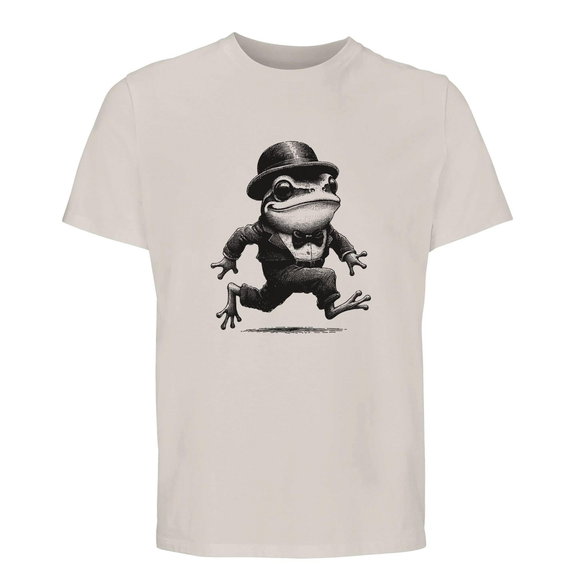 100% Organic Unisex T-shirt/Frog-Running