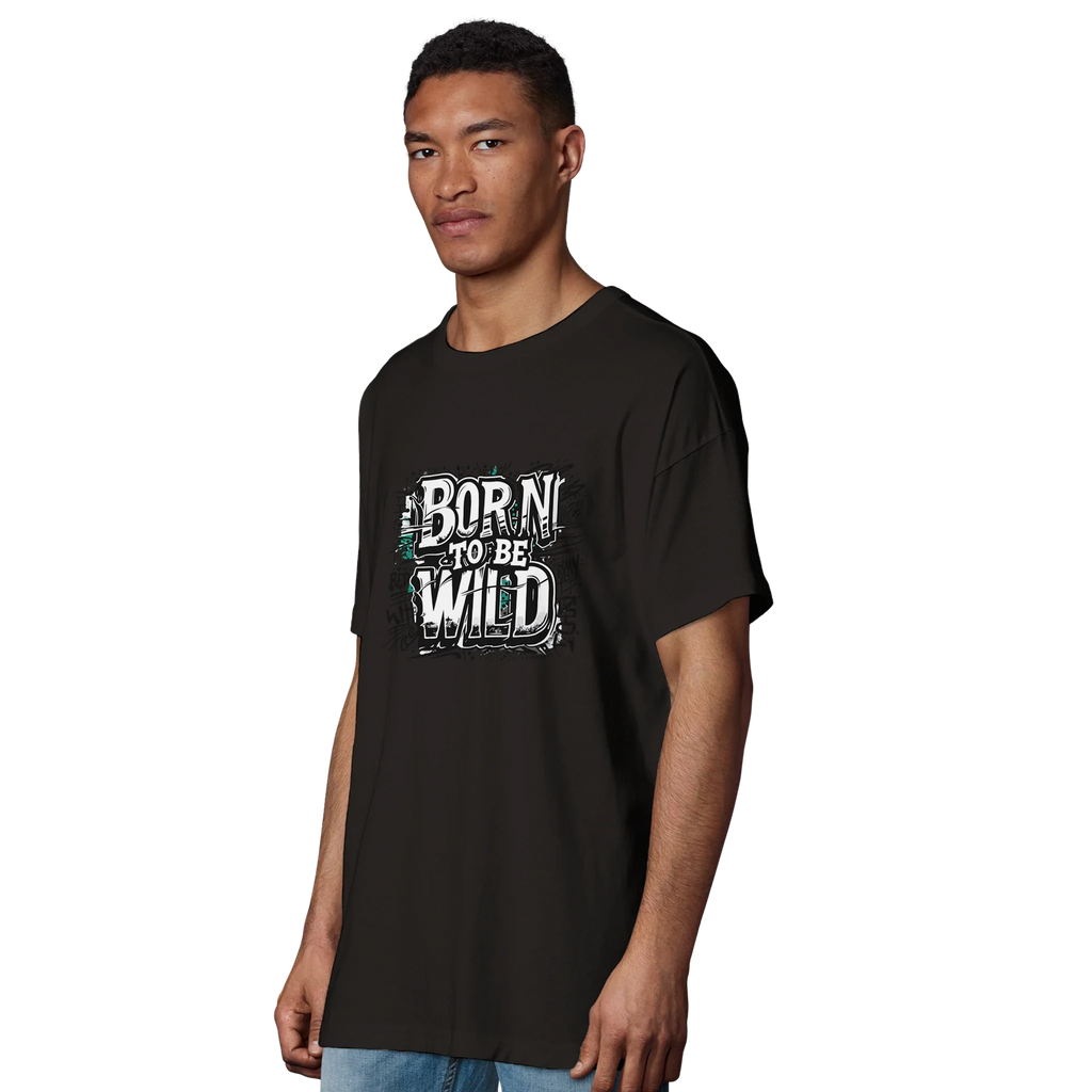 Organic Oversized T-shirt/Born-To-Be-Wild