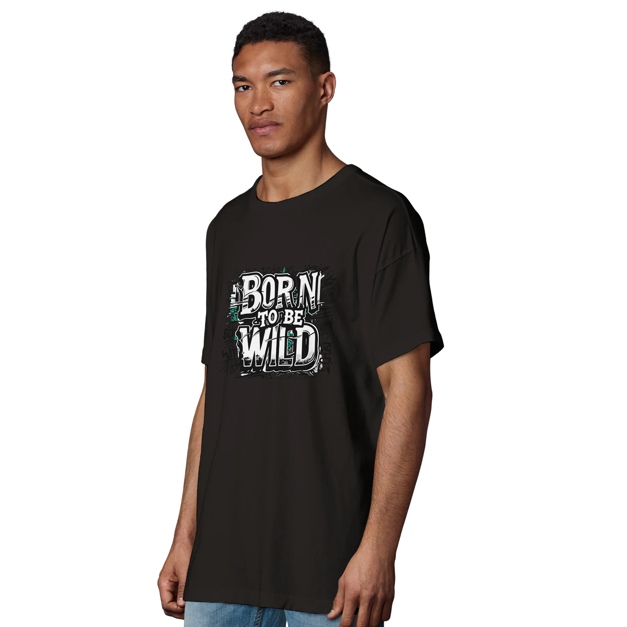 Organic Oversized T-shirt/Born-To-Be-Wild