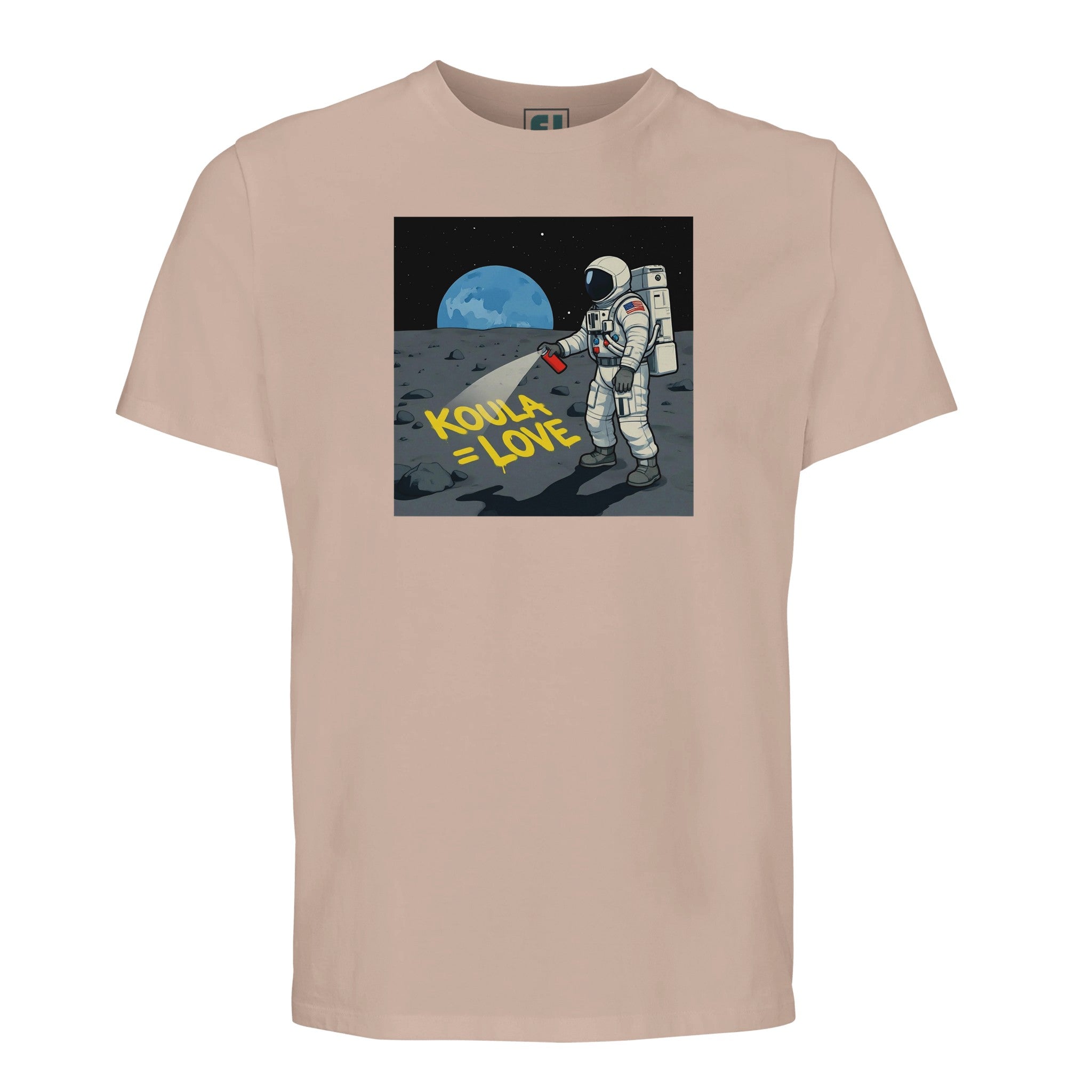 Space Graffiti Astronaut Tee/Sustainable-Organic-Cotton-Apparel