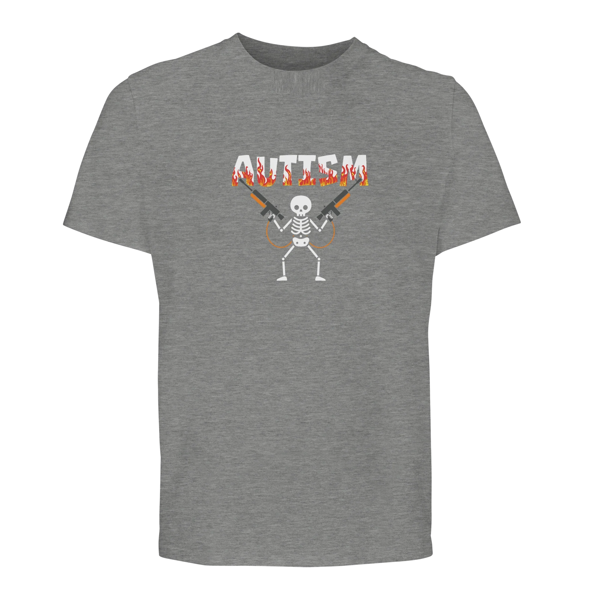 100% Organic unisex T-shirt/Autism-Skeleton