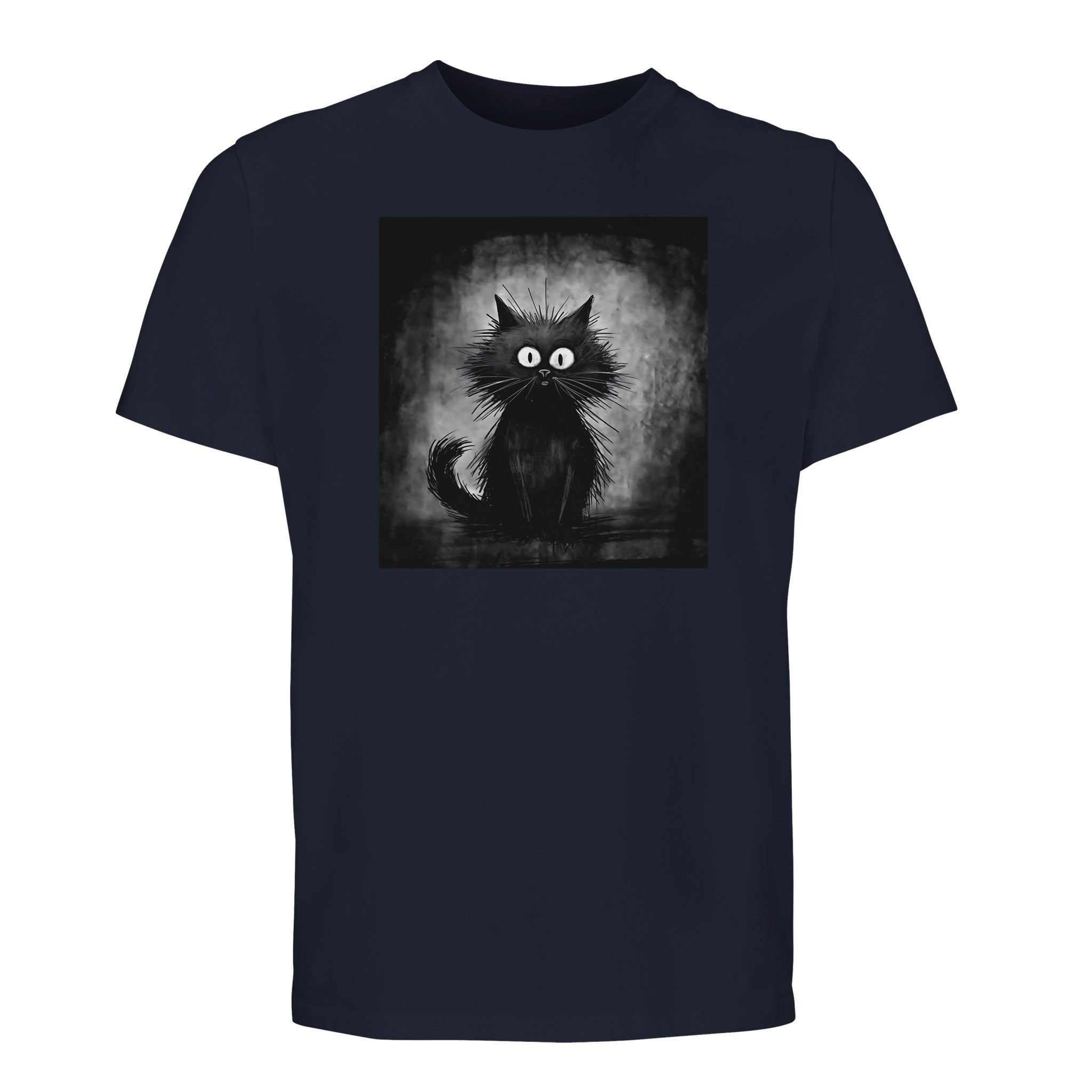 100% Organic Unisex T-shirt/Black-Cat-Drawn-On-The-Hand - Organic In Conversion Unisex T-shirt | SOL'S Legend 03981