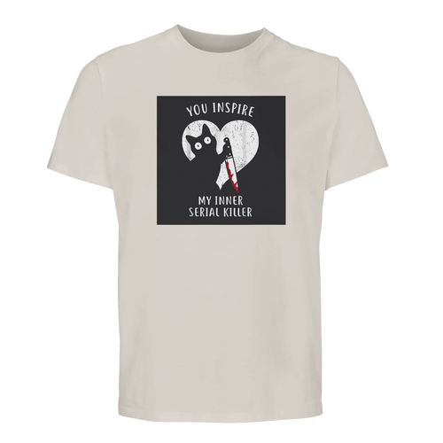 100% Organic Unisex T-shirt/Cat-Serial-Killer