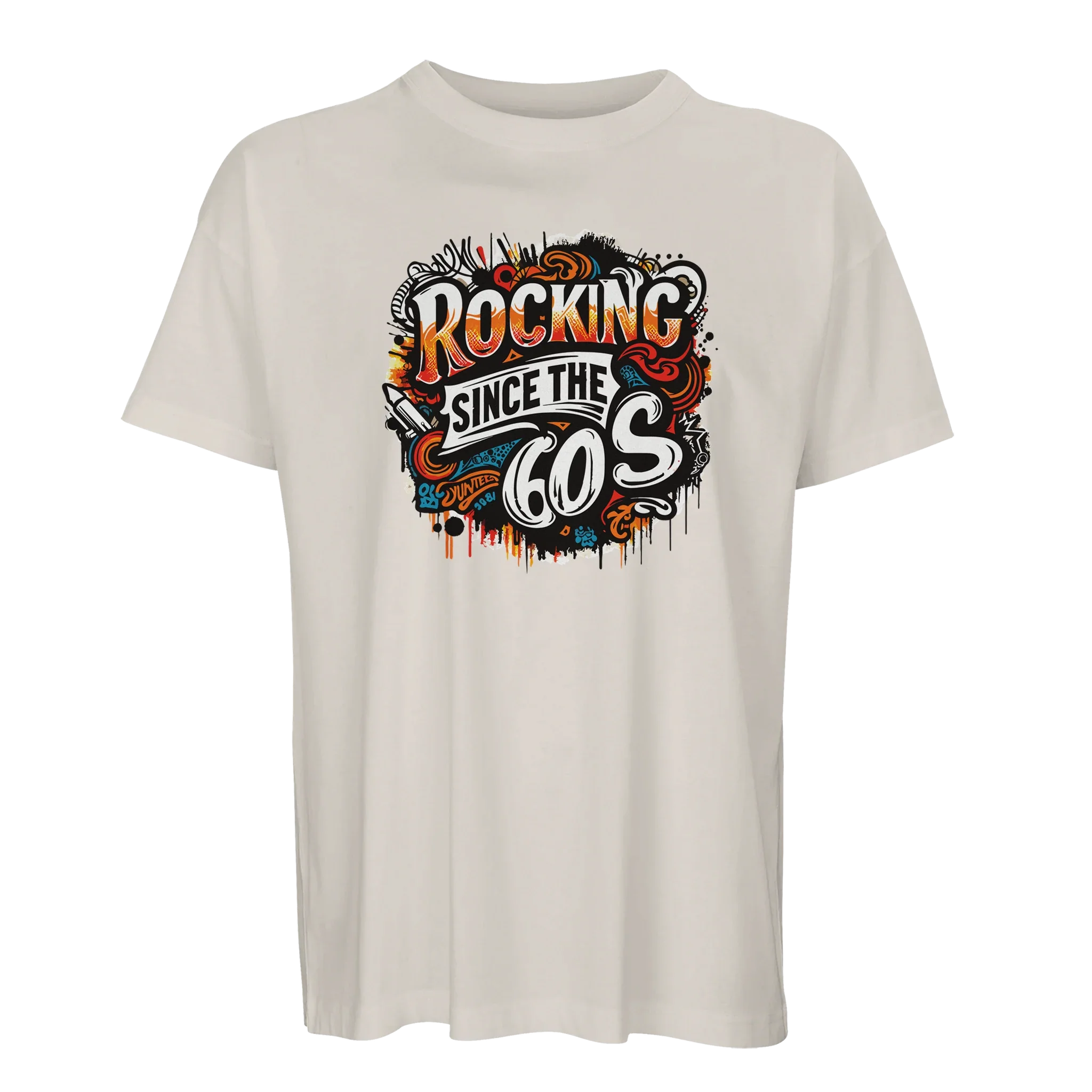 Organic Oversized T-shirt/Rocking-60's