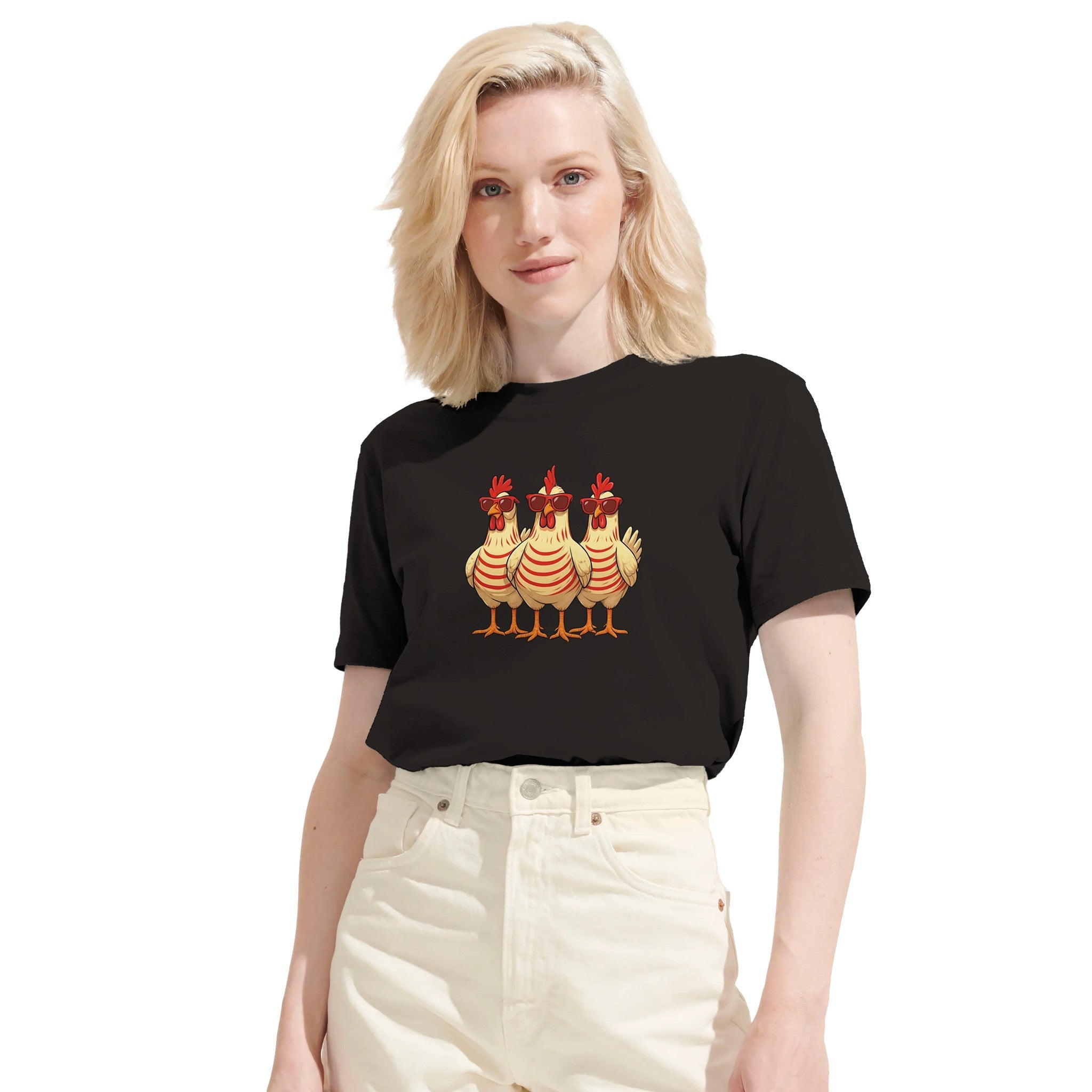 Cool Chickens with Sunglasses/Sustainable-Organic-Cotton-Apparel