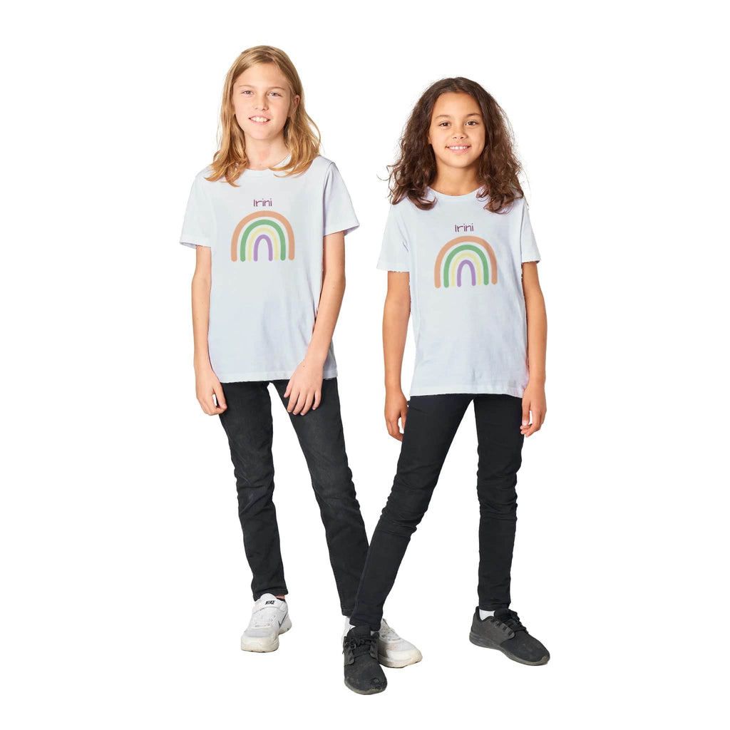 Organic Kids Crewneck T-shirt/Irini-Rainbow