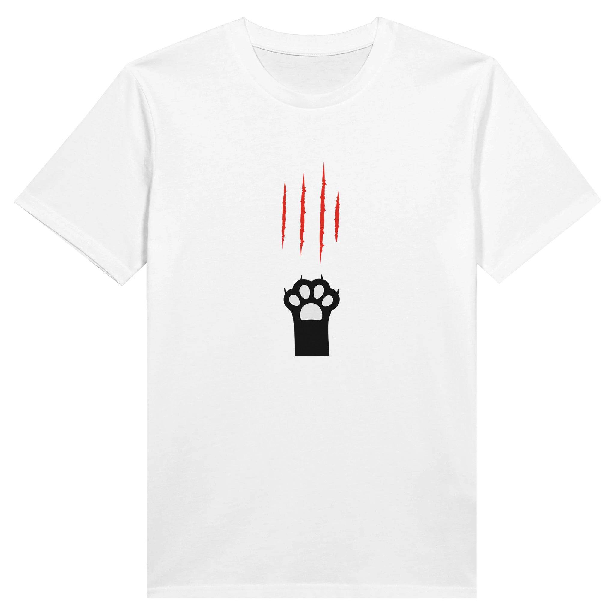 100% Organic Unisex T-shirt/Cat-Paw-Scratch