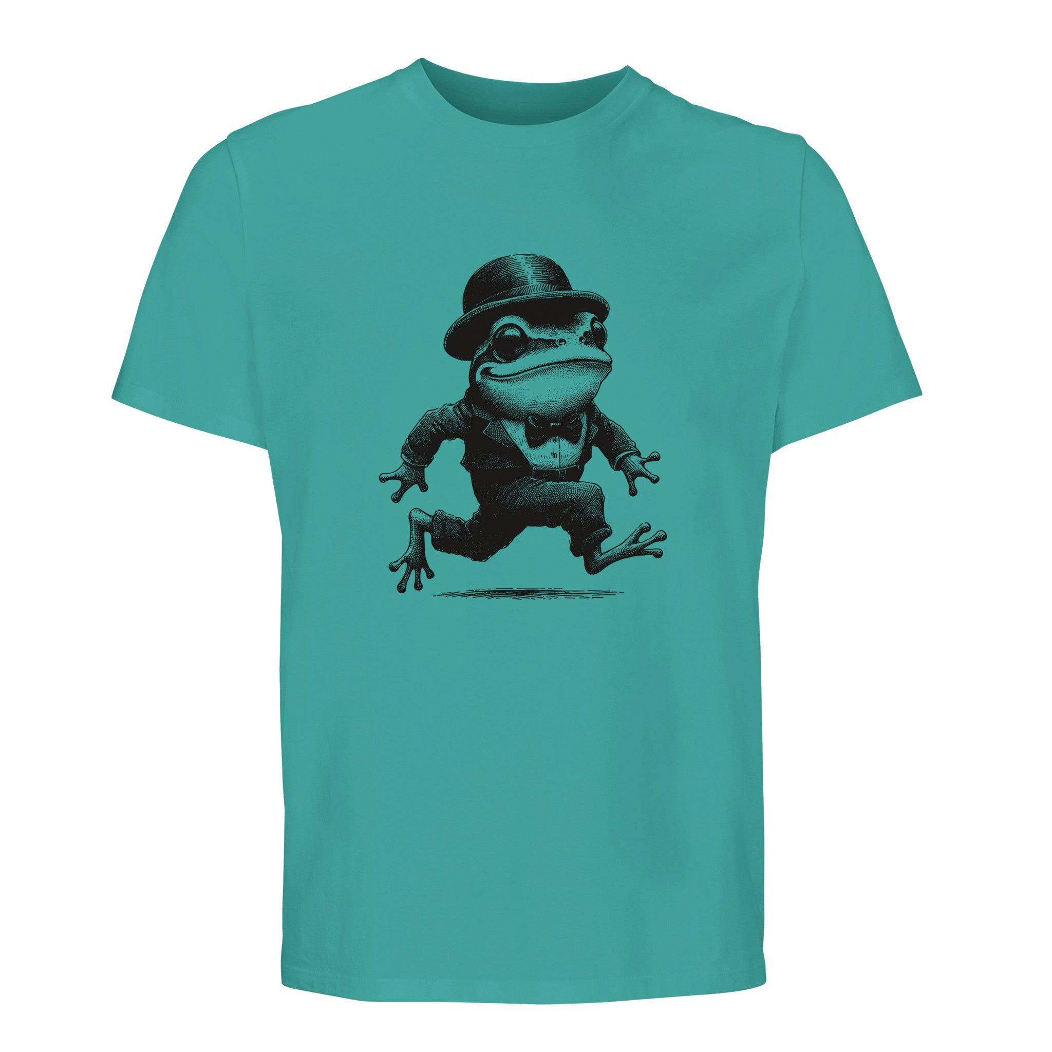 100% Organic Unisex T-shirt/Frog-Running