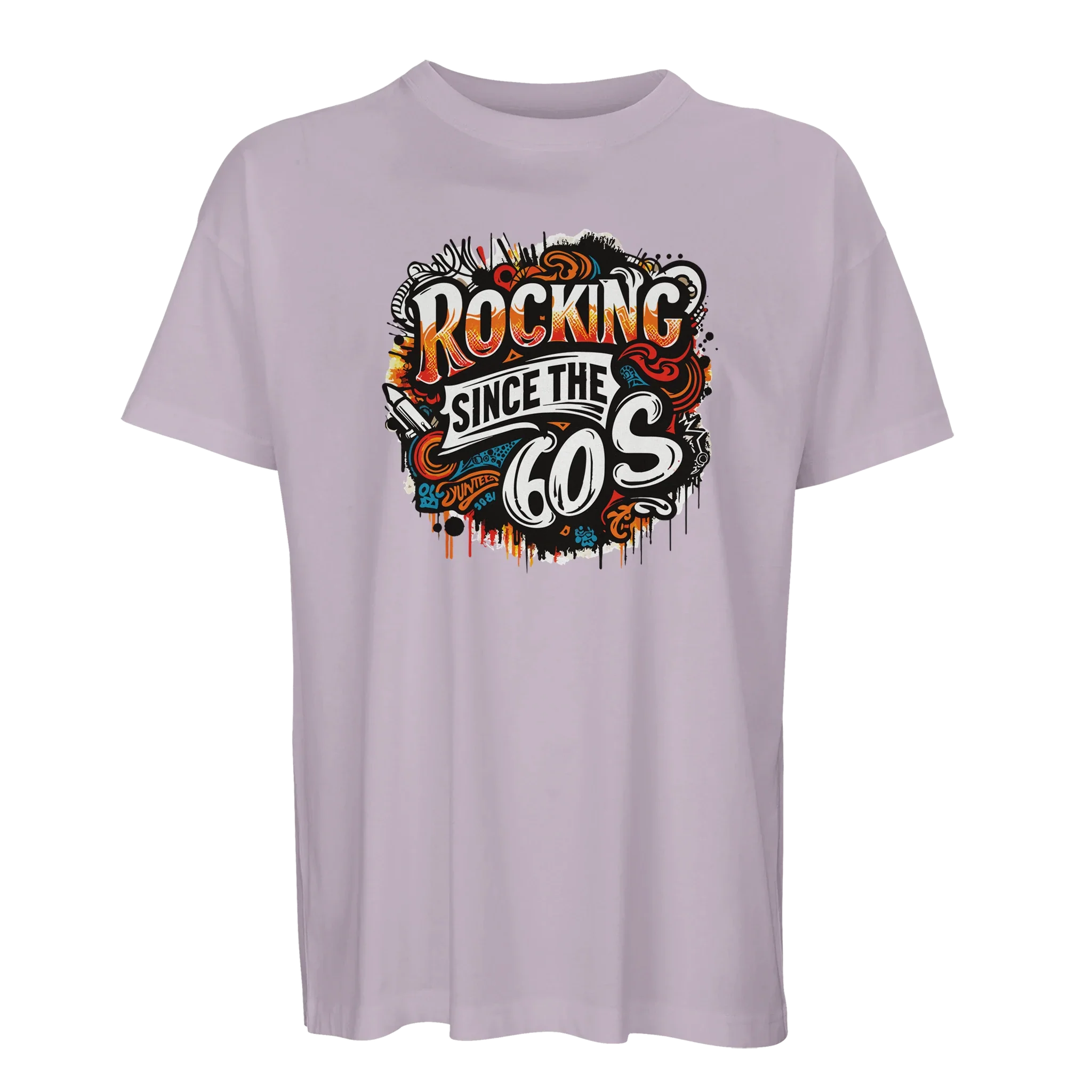 Organic Oversized T-shirt/Rocking-60's