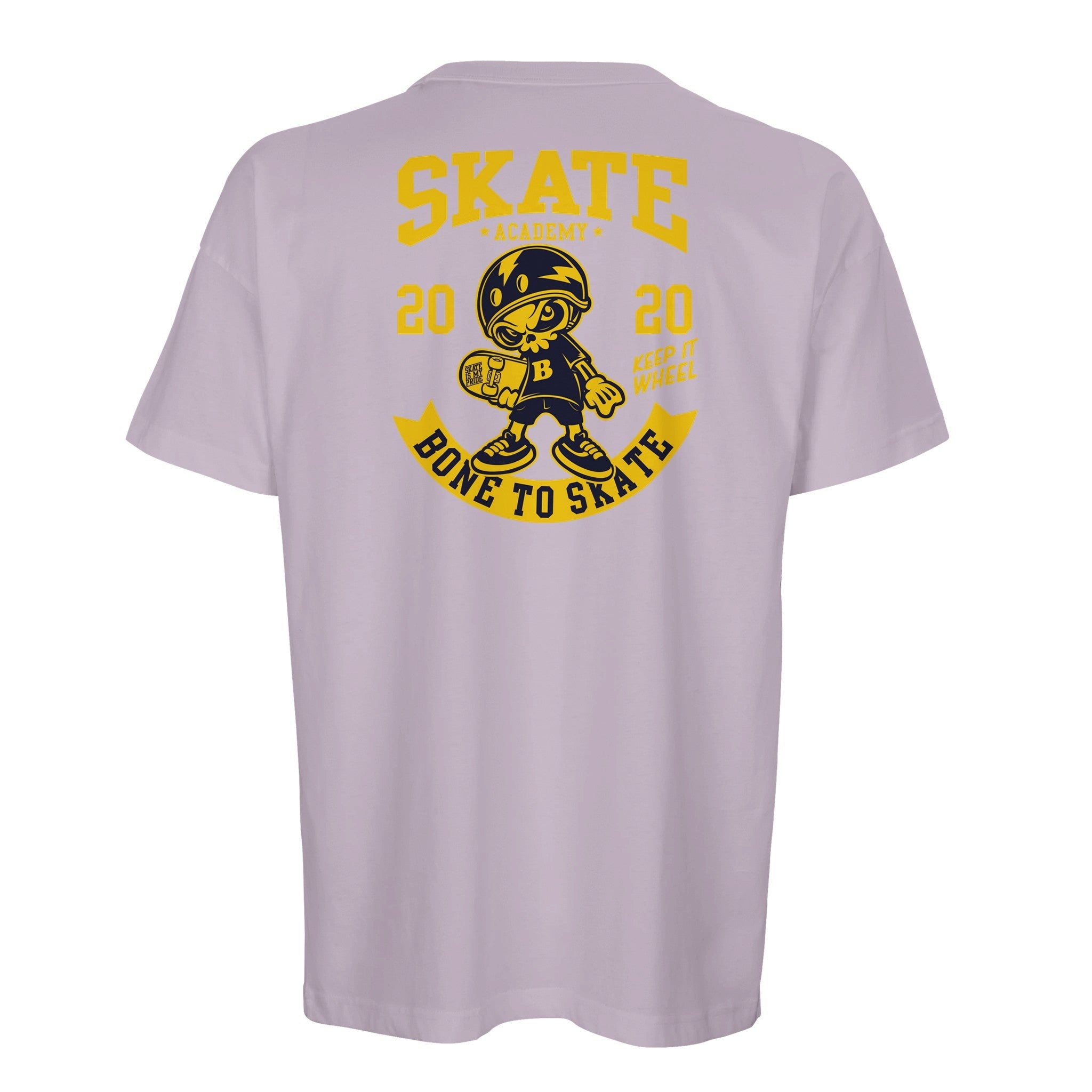 Organic Oversized T-Shirt/Skate Academy : Bone to Skate Edition