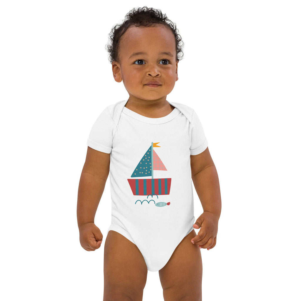 Organic cotton baby bodysuit/Ship