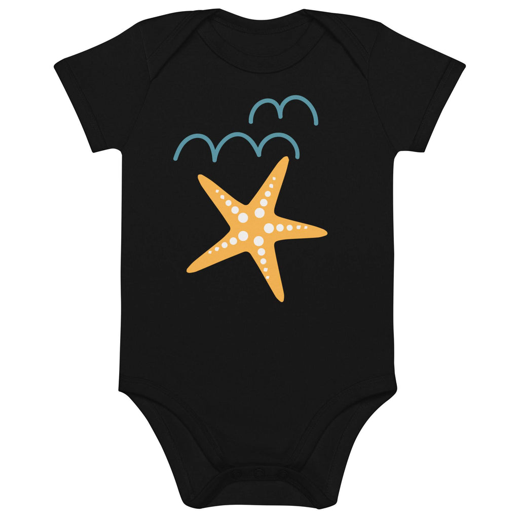Organic cotton baby bodysuit/Star-Fish