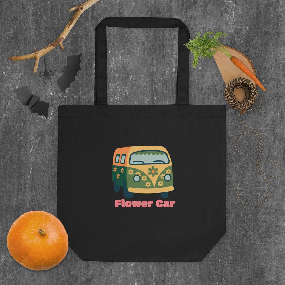 Eco Tote Bag/Flower Car/Personalized
