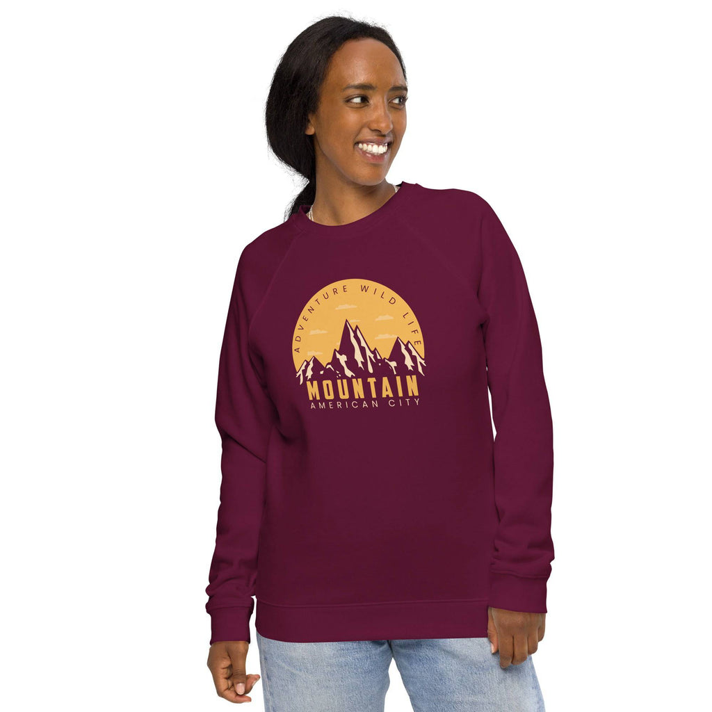 Unisex organic sweatshirt/Adventure-Mountains
