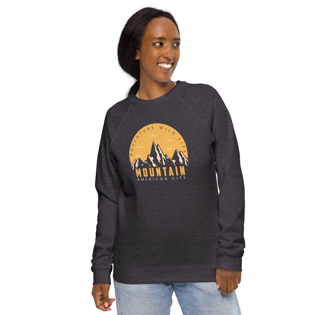 Unisex organic sweatshirt/Adventure-Mountains