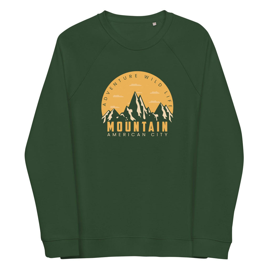Unisex organic sweatshirt/Adventure-Mountains