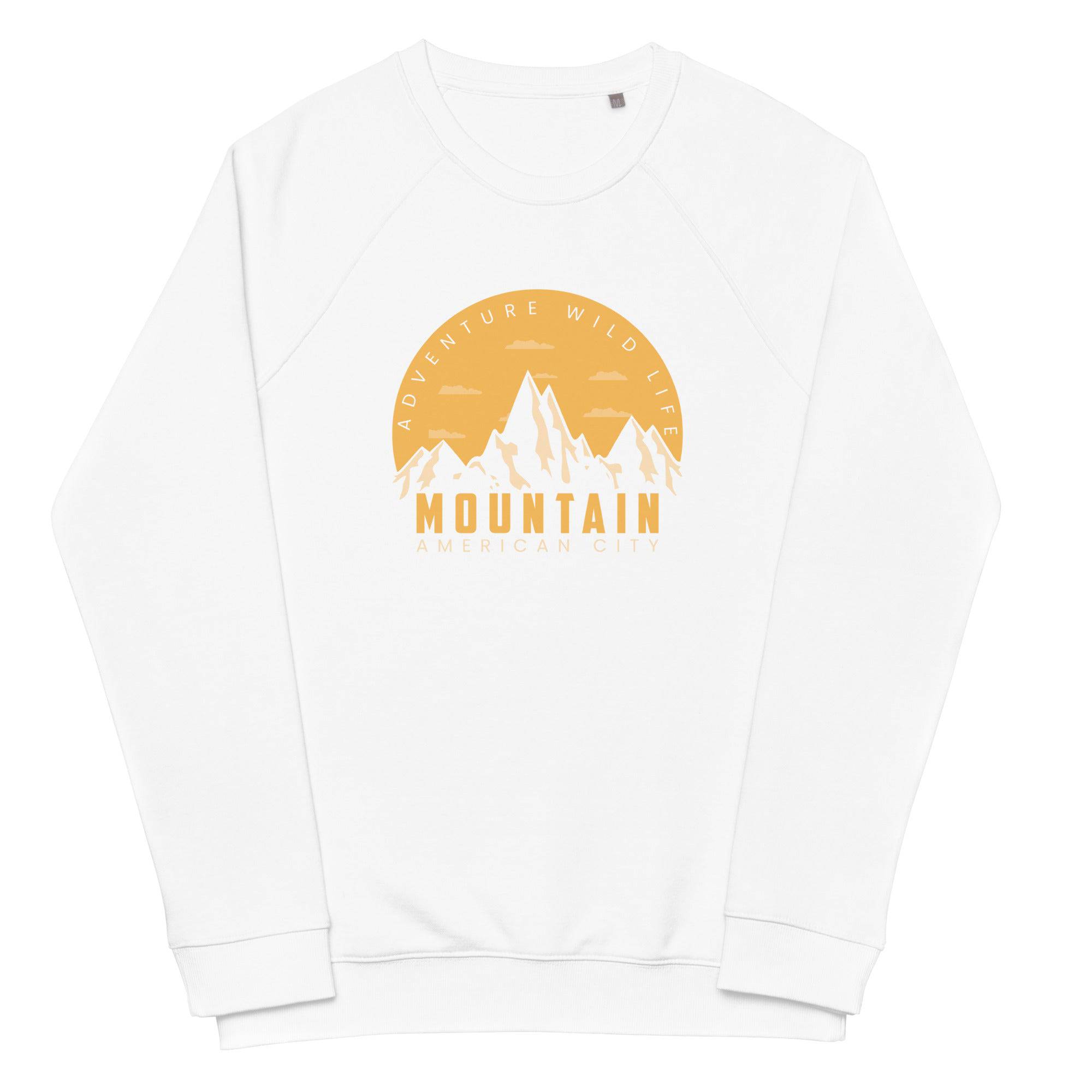 Unisex organic sweatshirt/Adventure-Mountains