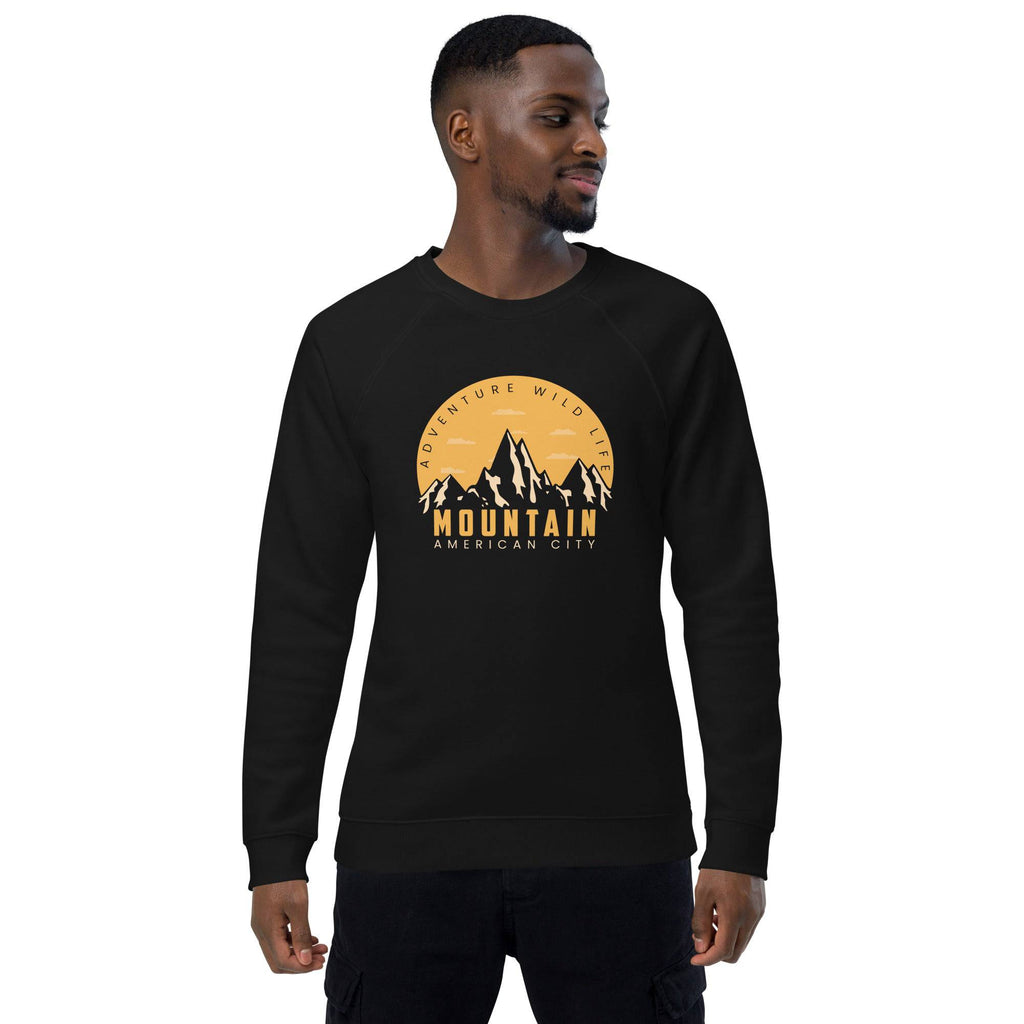 Unisex organic sweatshirt/Adventure-Mountains