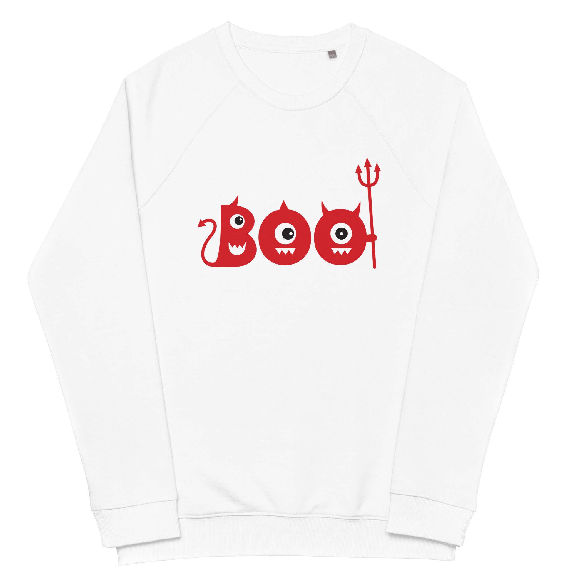 Unisex Organic Sweatshirt/Boo-Halloween
