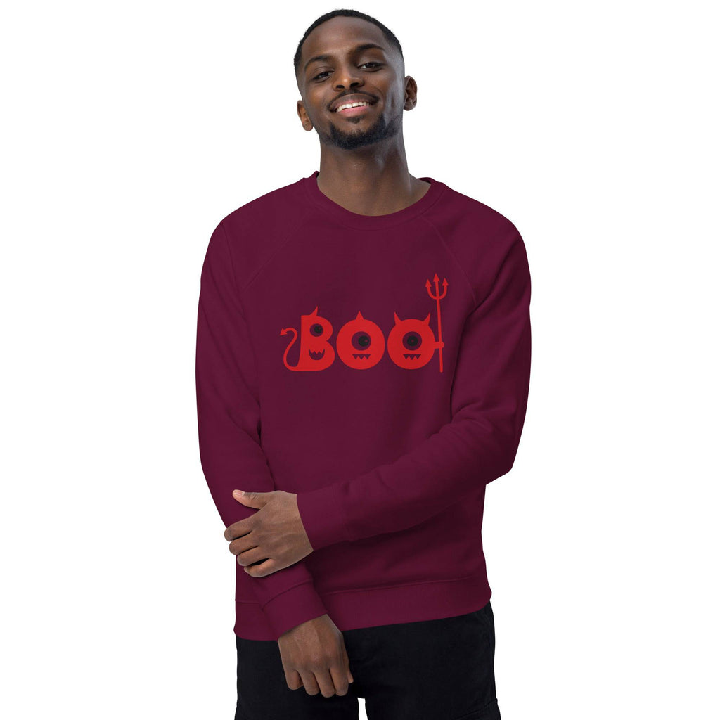 Unisex Organic Sweatshirt/Boo-Halloween