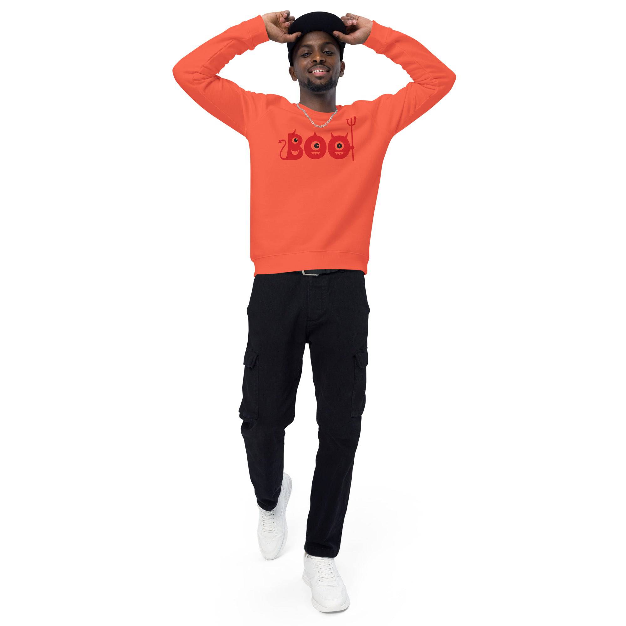 Unisex Organic Sweatshirt/Boo-Halloween