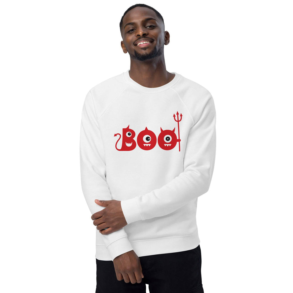 Unisex Organic Sweatshirt/Boo-Halloween