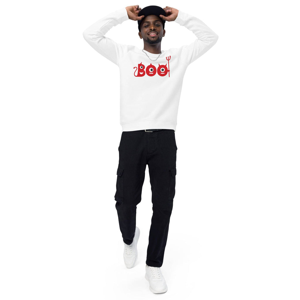 Unisex Organic Sweatshirt/Boo-Halloween