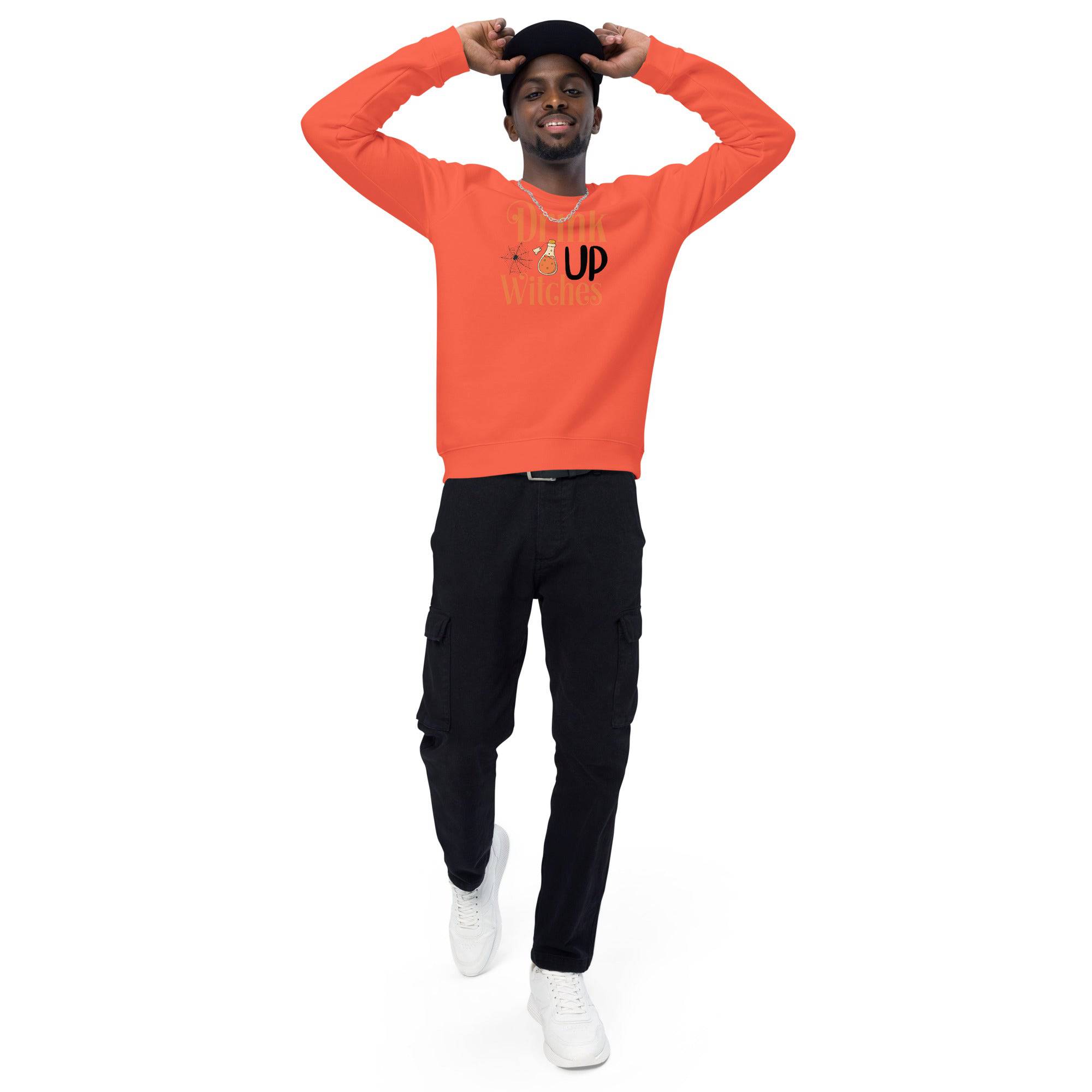 Unisex Organic Sweatshirt/Drink-Up-Withces-Halloween