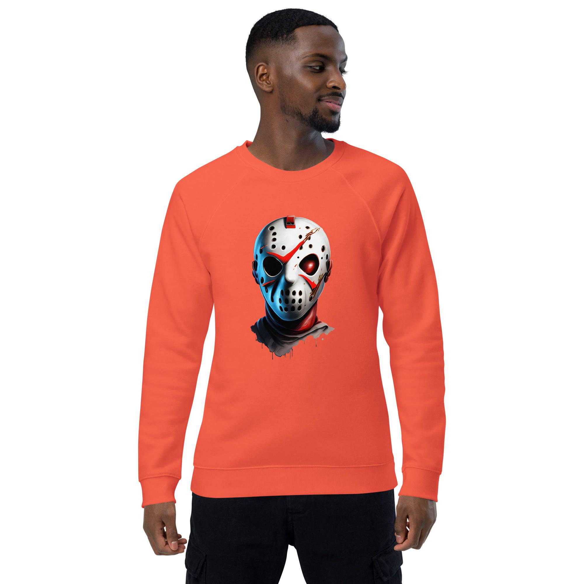 Unisex Organic Sweatshirt/Friday-13th-Mask