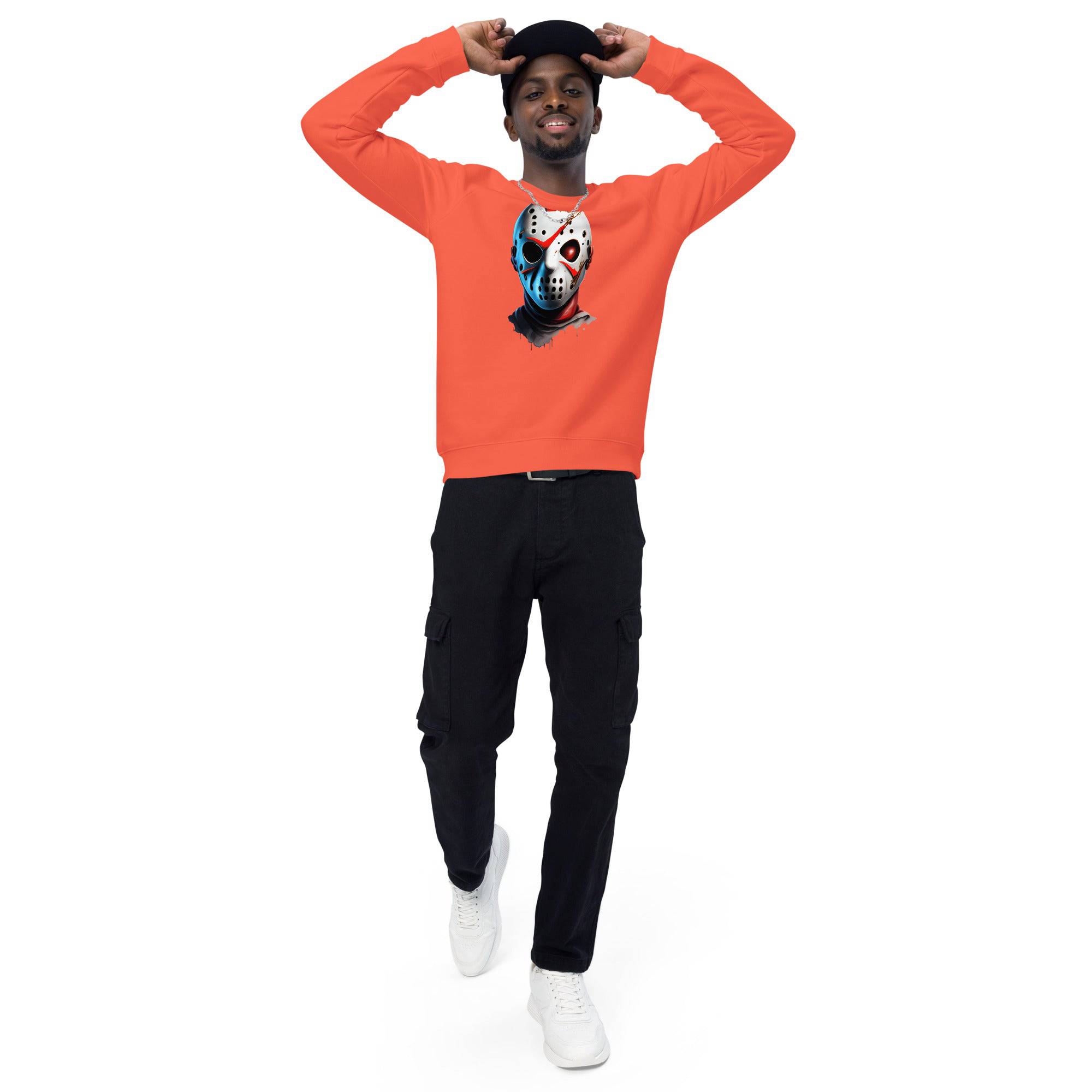 Unisex Organic Sweatshirt/Friday-13th-Mask