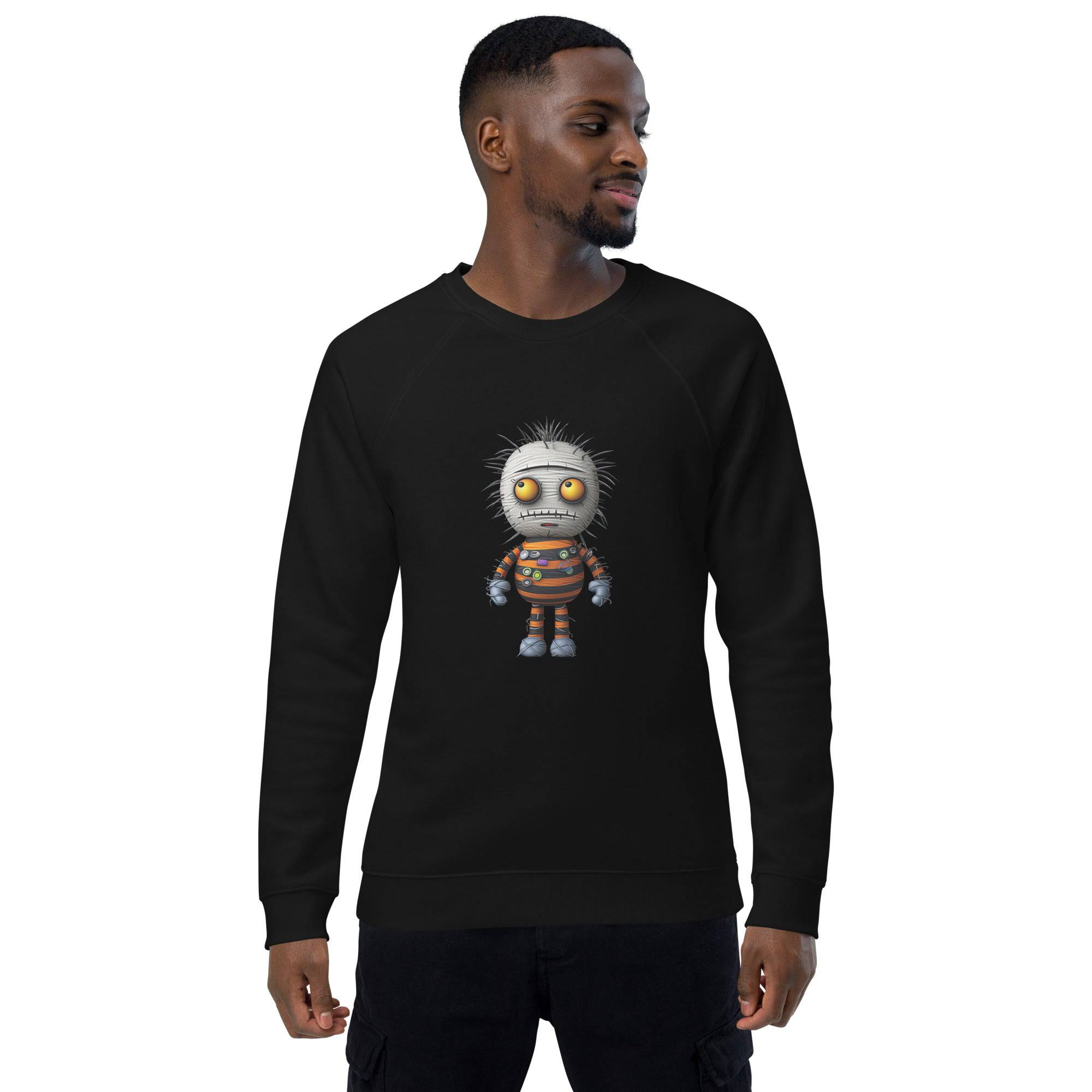 Unisex Organic Sweatshirt/Funny-Creepy-Doll