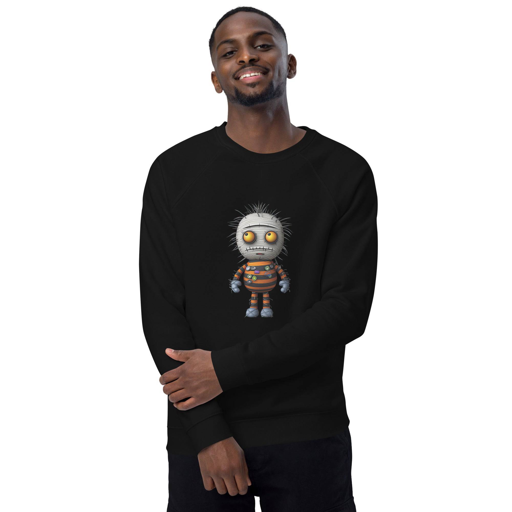 Unisex Organic Sweatshirt/Funny-Creepy-Doll