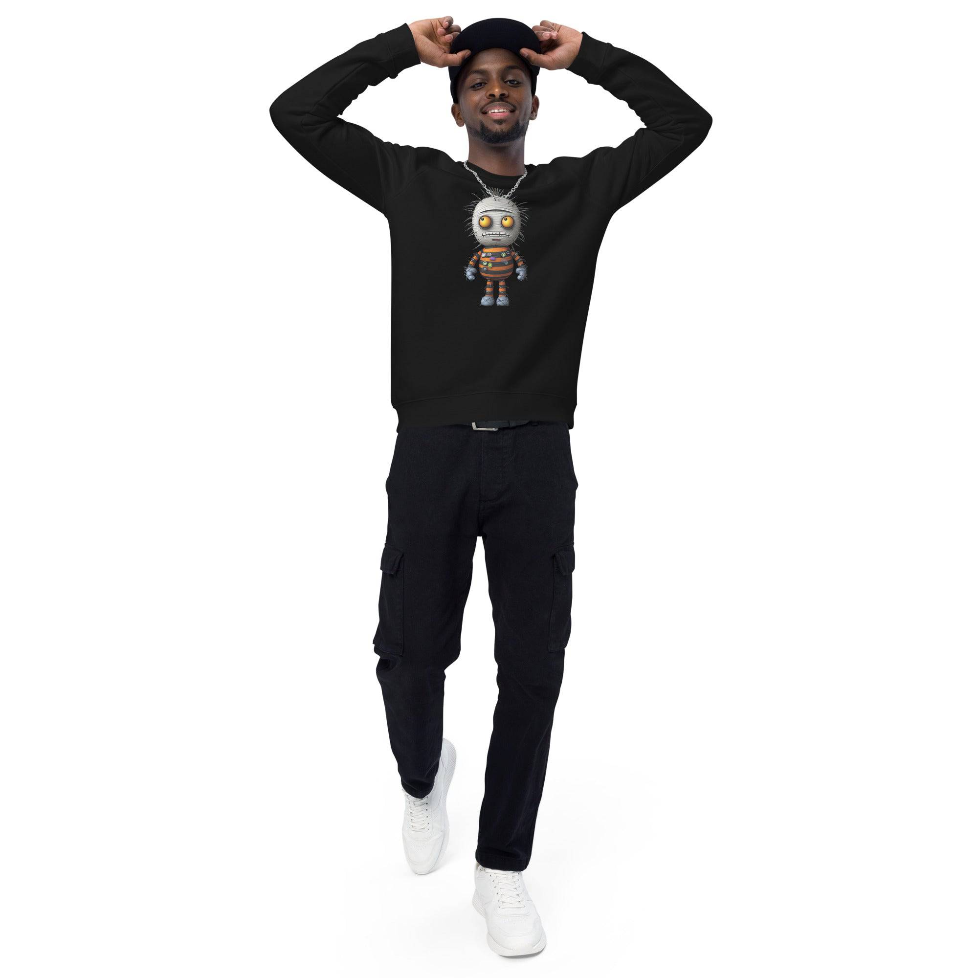 Unisex Organic Sweatshirt/Funny-Creepy-Doll