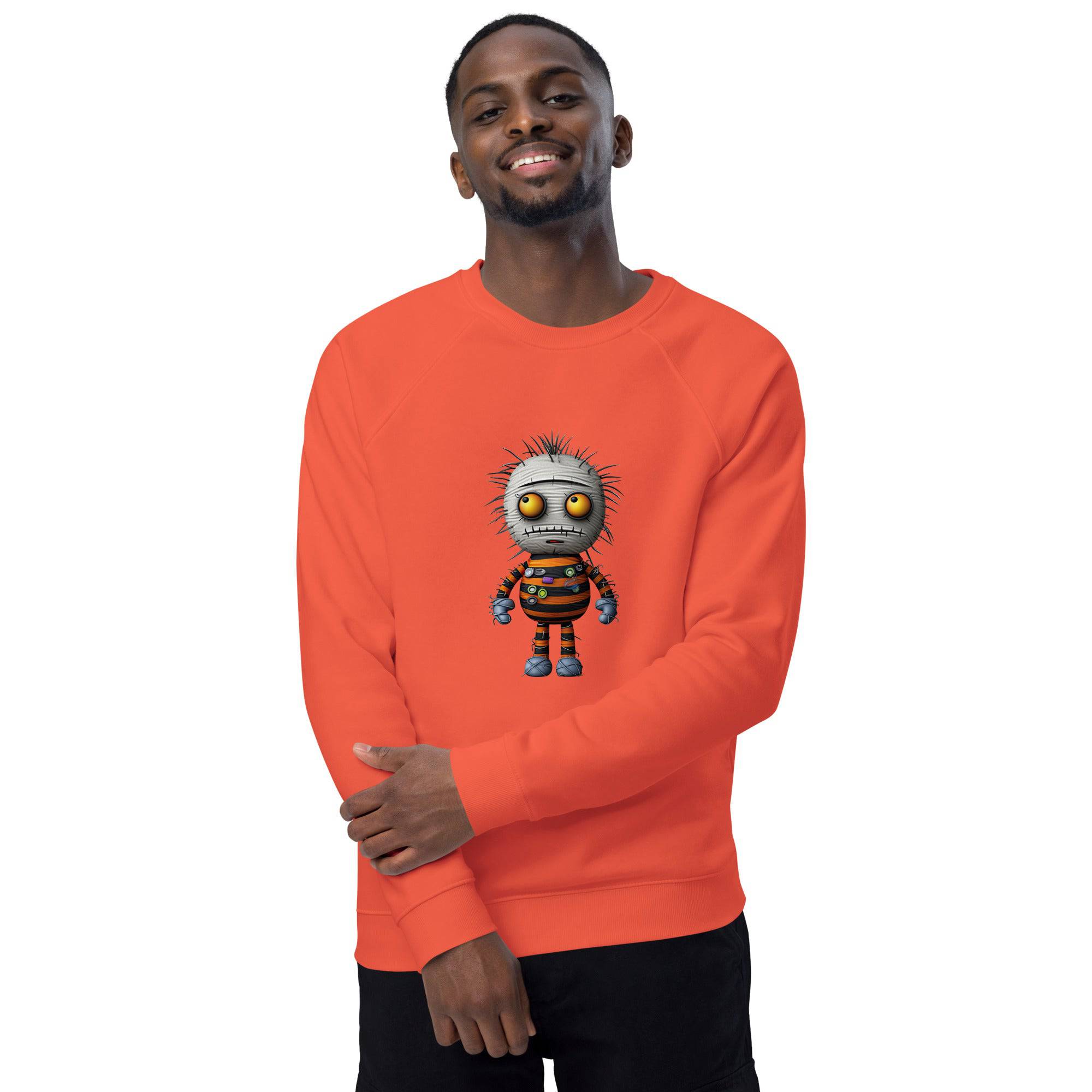 Unisex Organic Sweatshirt/Funny-Creepy-Doll