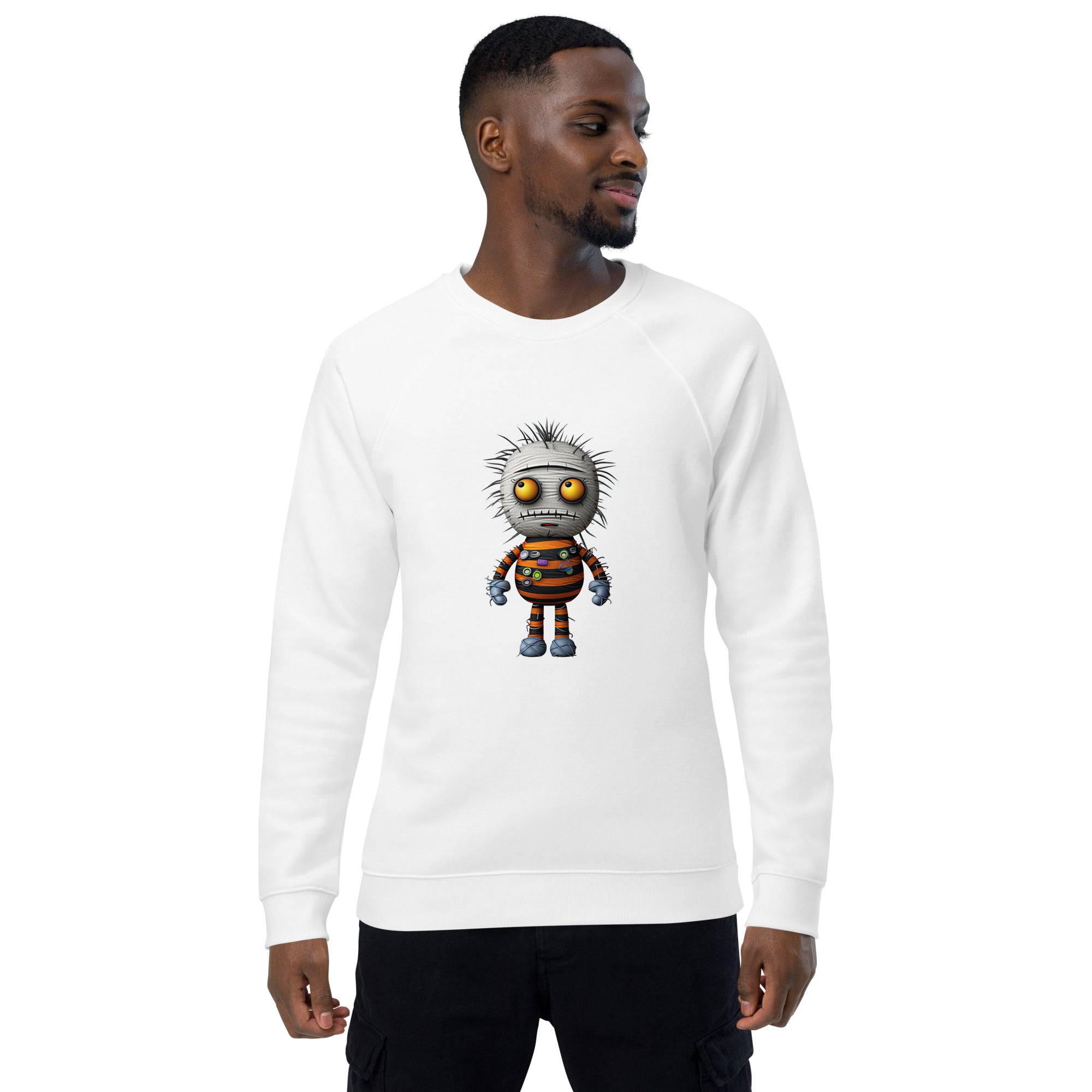 Unisex Organic Sweatshirt/Funny-Creepy-Doll